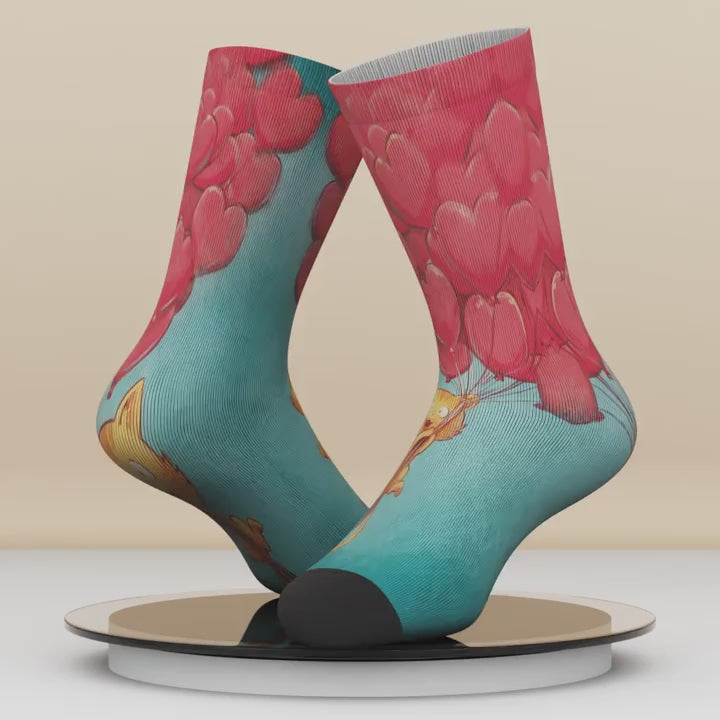 Sole Mates - Bamboo Blend Unisex Socks | Floating on Love